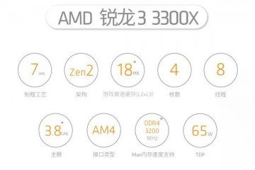 AMD新处理器3300X现已在京东上架